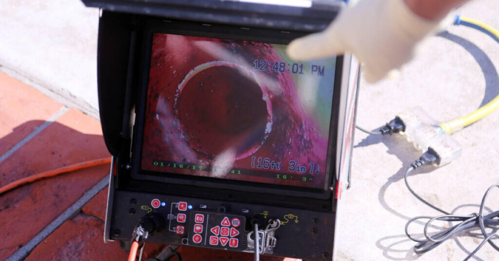 video camera inspection screen